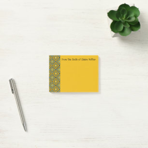 Striped Diamonds - Groen Post-it® Notes