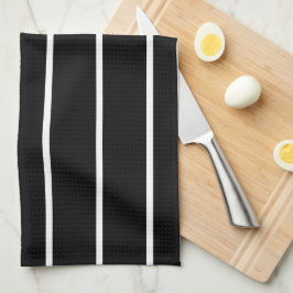 Striped-Dish-Towels-Black-White-Traditional Theedoek