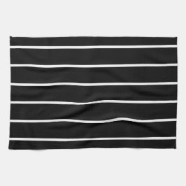 Striped-Dish-Towels-Black-White-Traditional Theedoek
