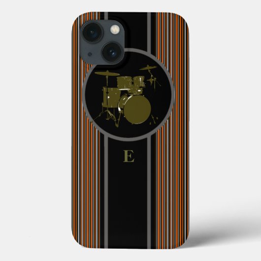 striped drummuziek aanpasbaar Case-Mate iPhone case (Achterkant)