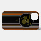 striped drummuziek aanpasbaar Case-Mate iPhone case (Achterkant (horizontaal))