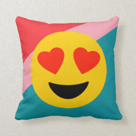 Striped Emoji Love Sierkussen