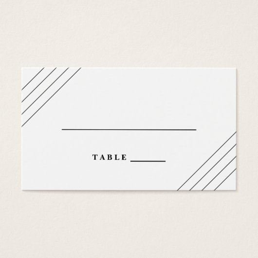 Striped Escort-kaarten Visitekaartje (Voorkant)