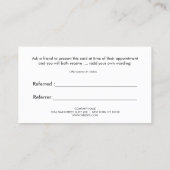 Striped FAUX Gold en Black Red Heart Referral (Achterkant)