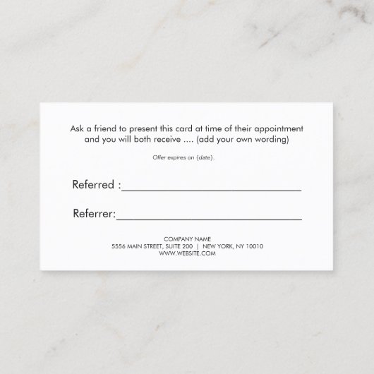 Striped FAUX Gold en Black Red Heart Referral (Achterkant)