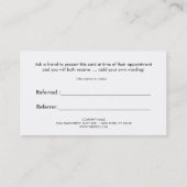 Striped FAUX Gold en Black Red Heart Referral (Achterkant)