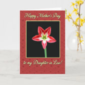 Striped Flower Daughter Card Kaart (Gele Bloem)