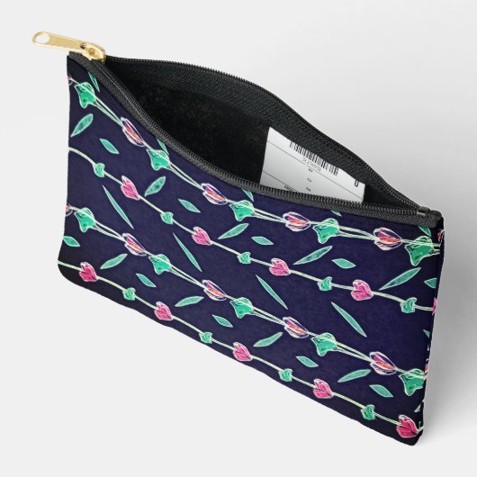 Striped flowers etui (Open)