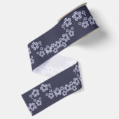 Striped Flowers Grosgrain Lint (Achterkant)
