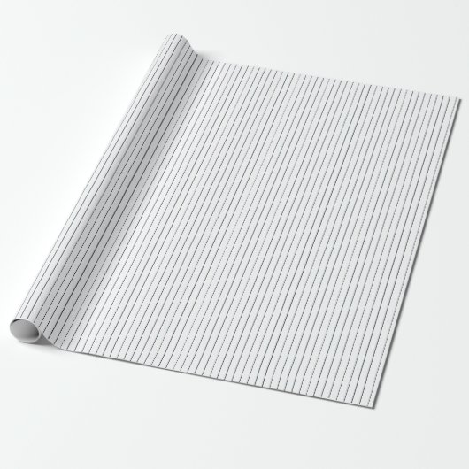 Striped Gift Wrapping Paper-Blue-White 02 Cadeaupapier (Uitgerold)