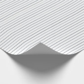 Striped Gift Wrapping Paper-Blue-White 02 Cadeaupapier (Hoek)