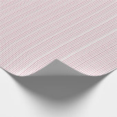 Striped Gift Wrapping Paper-Red-White 01 Cadeaupapier (Hoek)