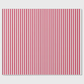 Striped Gift Wrapping Paper-Red-White 07 Cadeaupapier (Vlak)