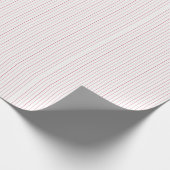 Striped Gift Wrapping Paper-Red-White 09 Cadeaupapier (Hoek)