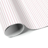 Striped Gift Wrapping Paper-Red-White 09 Cadeaupapier (Rol Hoek)
