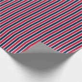 Striped Gift Wrapping Paper-Red-White-Blue-01 Cadeaupapier (Hoek)