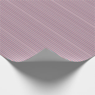 Striped Gift Wrapping Paper-Red-White-Blue-06 Cadeaupapier