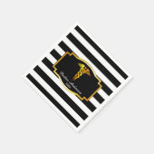 Striped Gold Caduceus Medical | Verpleegkundige Af Servetten (Hoek)