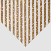 Striped Gold Glitter Tissuepapier (Detail)