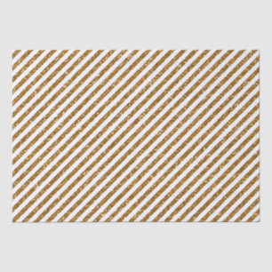 Striped Gold Glitter Tissuepapier