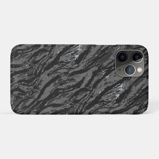 Striped Gray Camo Case-Mate iPhone Case (Achterkant (horizontaal))