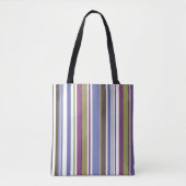 Striped Grocery Shopping Canvas tas (Voorkant)