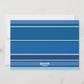 Striped Hanukkah Candles Feestdagenkaart (Achterkant)