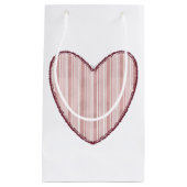 Striped Heart Klein Cadeauzakje (Voorkant)