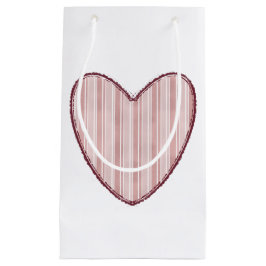 Striped Heart Klein Cadeauzakje