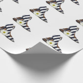 Striped Heels and Daisies Cadeaupapier (Hoek)