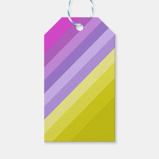 Striped, helder cadeaulabel (Voorkant)