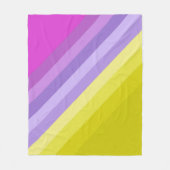 Striped, helder fleece deken (Voorkant)