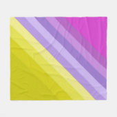 Striped, helder fleece deken (Voorkant (Horizontaal))