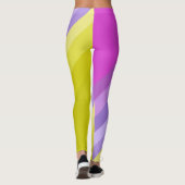Striped, helder, regenboog leggings (Achterkant)