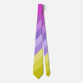 Striped, helder, regenboog stropdas (Voorkant)