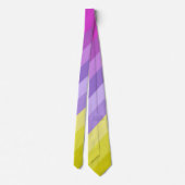 Striped, helder, regenboog stropdas (Achterkant)