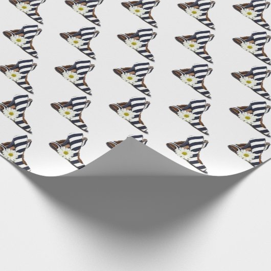 Striped High Heels met Daisy Cadeaupapier (Hoek)