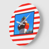 Striped Hilton Head Island Harbor Town Lighthouse Grote Klok (Hoek)