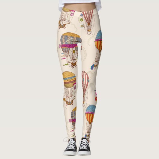 Striped Hot Air-ballonnen Leggings (Voorkant)