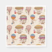 Striped Hot Air-ballonnen Servet (Voorkant)