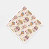 Striped Hot Air-ballonnen Servet (Hoek)