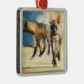 Striped Hyaenas 2010 Metalen Ornament (Rechts)