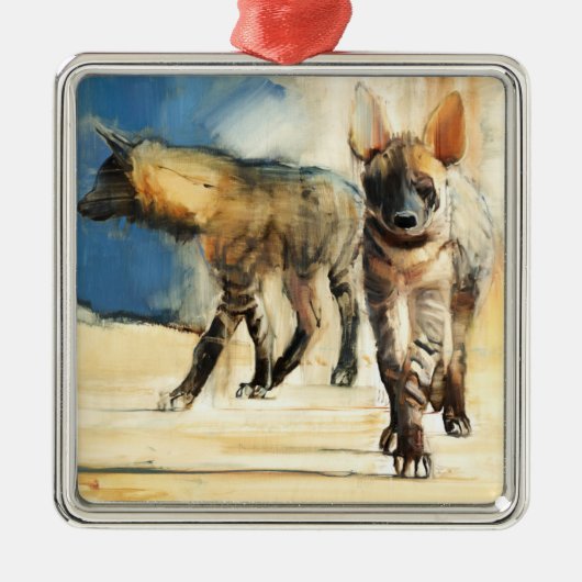 Striped Hyaenas 2010 Metalen Ornament (Voorkant)