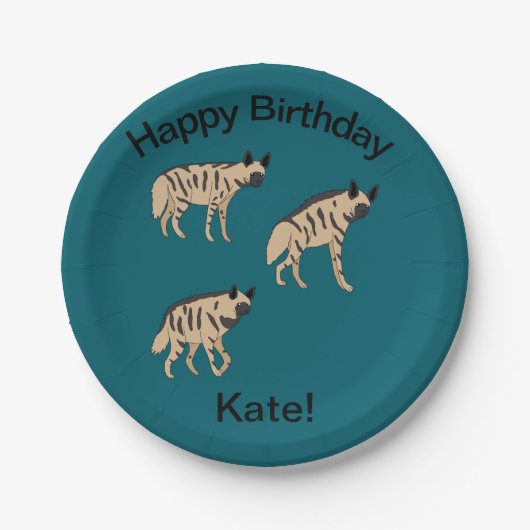 Striped Hyenas Papieren Bordje (Voorkant)