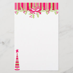 Striped kerstboom en Briefpapier stoppen