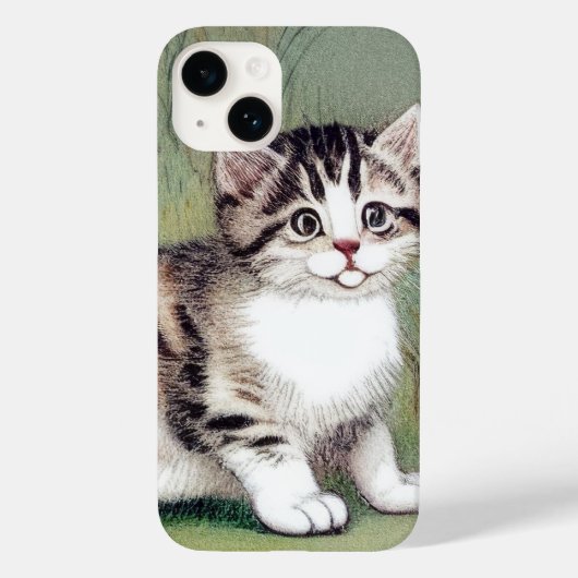 Striped Kitten Illustratie Case-Mate iPhone Case (Achterkant)