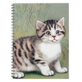  Striped Kitten Illustratie Notitieboek (Voorkant)