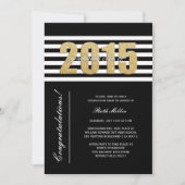 Striped klasse van de uitnodiging van Afstuderen 2 (Voorkant)