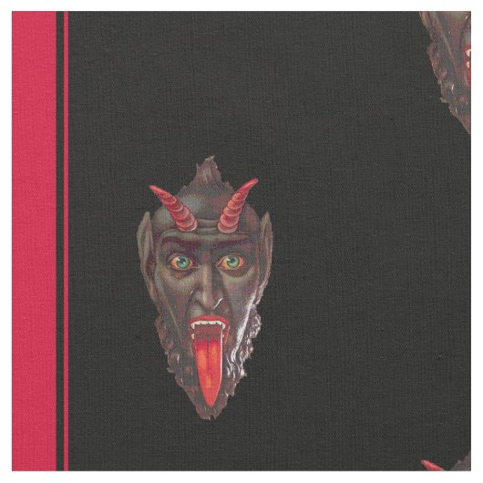 Striped Krampus Stof (Close Up)