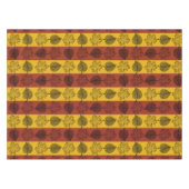 Striped Leaves Herfst Season Tablecloth Tafelkleed (Voorkant (Horizontaal))